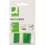 Q-Connect Index Tabs 25 x 45 mm 50 Tabs Green KF03635