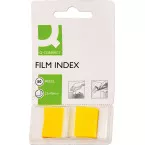 Q-Connect Index Tabs 25 x 45 mm Yellow Pack of 50