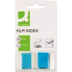 Q-Connect Index Tabs 25 x 45 mm Blue Pack of 50