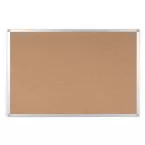 Q-CONNECT Cork Notice Board with Aluminium Frame 90 x 60 cm