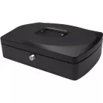 Q-Connect Cash Box 12 Inch Black KF02604