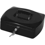 Q-CONNECT coffret à monnaie, 255 x 200 x 85 mm, noir