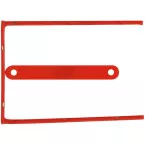 Q-CONNECT relieur D-clip, boîte de 100 pièces, rouge