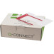 Q-CONNECT relieur D-clip, boîte de 100 pièces, rouge