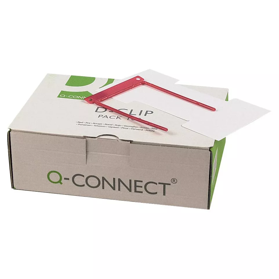 Q-CONNECT relieur D-clip, boîte de...