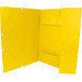 Q-CONNECT elastomap, A4, 3 kleppen en elastieken, karton, geel