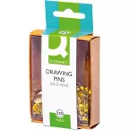 Q-CONNECT Brass Drawing Pins Box of 120