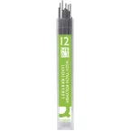 Q-CONNECT potloodstiften 0,3 mm HB etui van 12 stuks