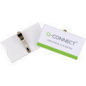 Q-Connect Combination Badge 75x40mm with Crocodile Clip Box of 25