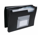 Q-CONNECT A4 Expanding File 13 Compartments Elastic Closure Black