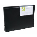 Q-CONNECT A4 Expanding File 13 Compartments Elastic Closure Black
