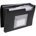 Q-CONNECT A4 Expanding File 13 Compartments Elastic Closure Black