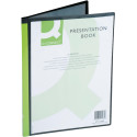 Q-Connect Customisable A4 Display Book 10 Pockets Black
