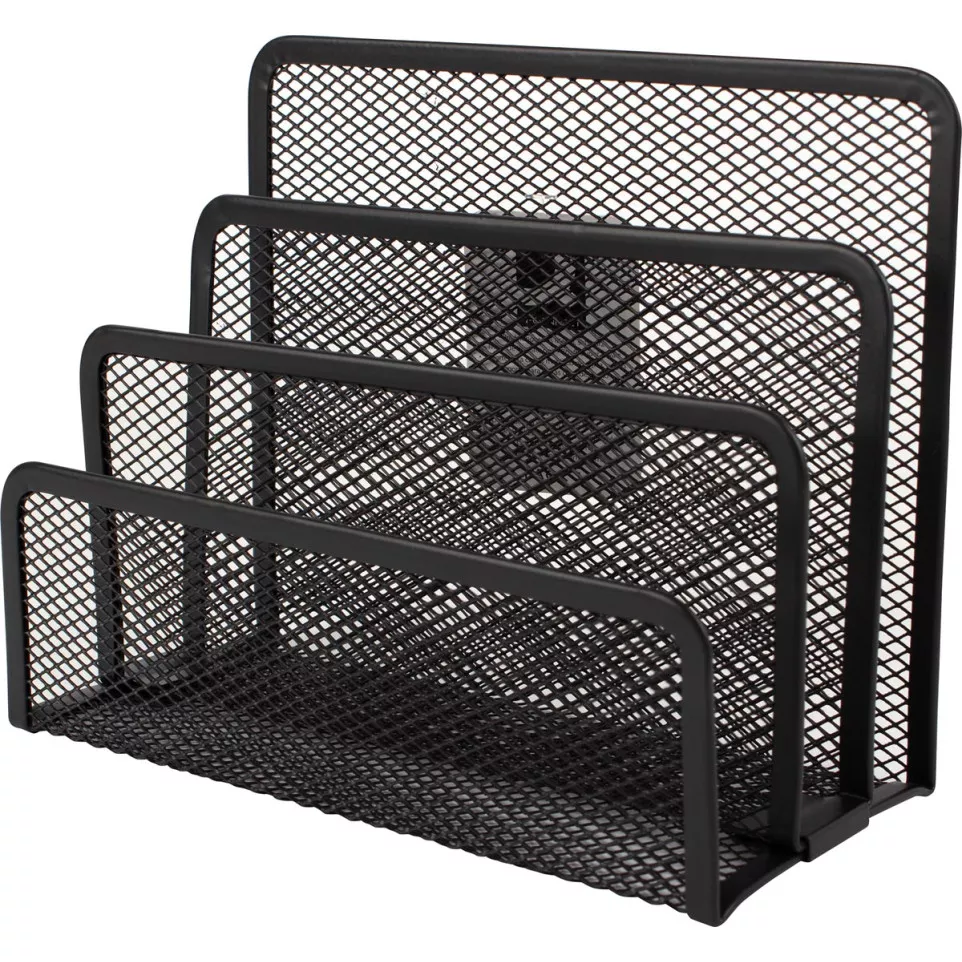 Q-CONNECT Porte-lettres en métal noir...