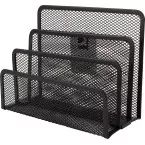 Q-CONNECT Black Metal Letter Tray 3-Tier