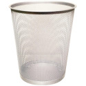 Q-CONNECT corbeille à papier 19 litres métal argent