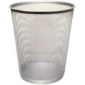 Q-CONNECT corbeille à papier 19 litres métal argent