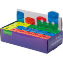 Q-CONNECT double-hole sharpener assorted colours