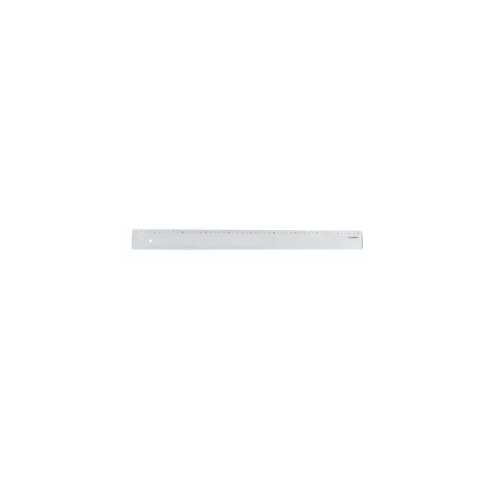 Q-CONNECT plastic ruler in case 50 cm