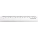 Q-CONNECT plastic ruler in case 20 cm