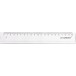 Q-CONNECT plastic ruler in case 20 cm