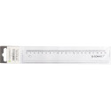 Q-CONNECT plastic ruler in case 20 cm