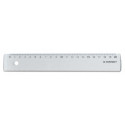 Q-CONNECT plastic ruler in case 20 cm