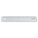 Q-CONNECT plastic ruler in case 20 cm