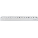 Q-CONNECT Transparent Polystyrene Ruler 20 cm