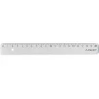 Q-CONNECT Transparent Polystyrene Ruler 20 cm
