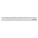 Q-CONNECT Transparent Polystyrene Ruler 20 cm