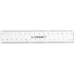 Q-CONNECT Transparent Polystyrene Ruler 15 cm