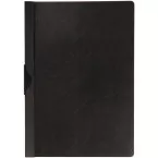 Q-Connect A4 Metal Clip File 60 Sheets Transparent Black