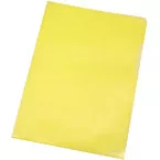 Q-CONNECT Yellow Plastic Corner Folders 120 Microns Pack of 100