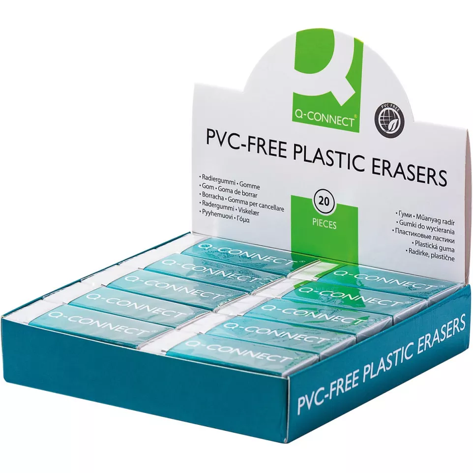 Q-Connect Plastic Eraser White KF00236