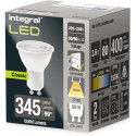 Integral spot LED GU10, dimmable, 2.700 K, 3,6 W, 400 lumens