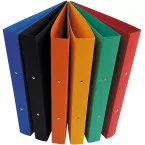 Bronyl ring binder for A4, glossed cardboard, 2 x 25 mm rings, assorted colors