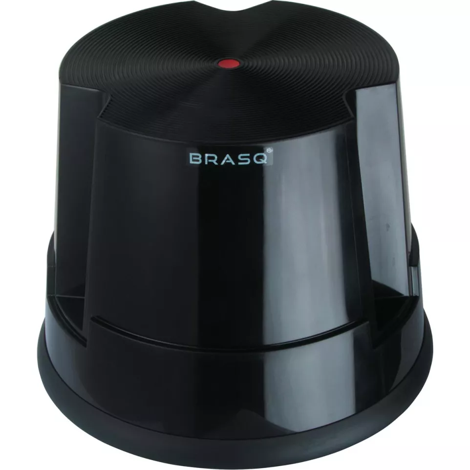 Essential Black Plastic Stool