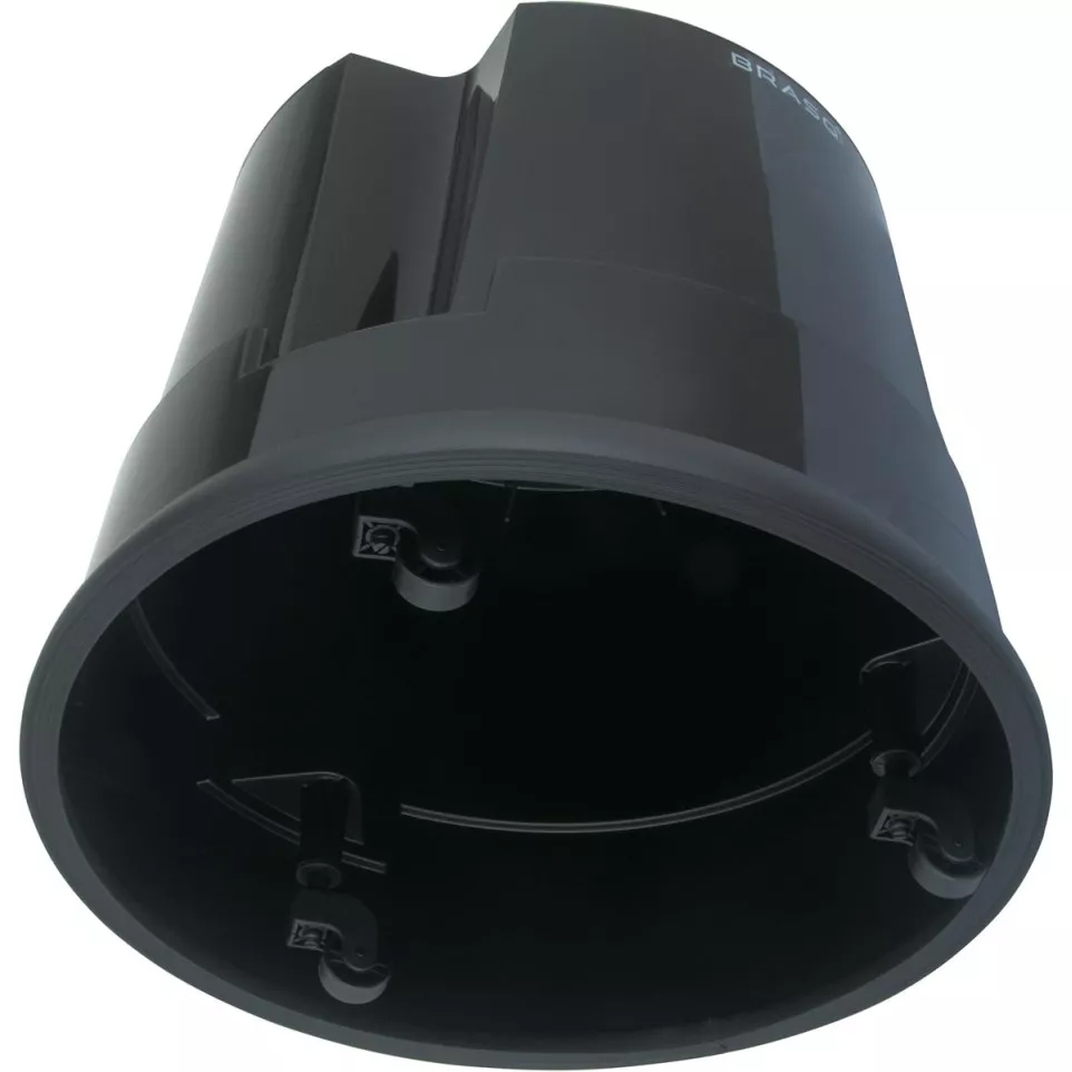 Essential Black Plastic Stool