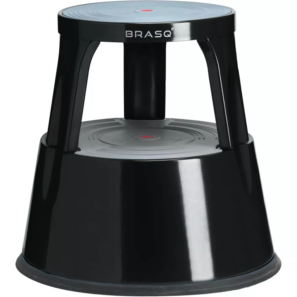 Tabouret premium, en métal, noir