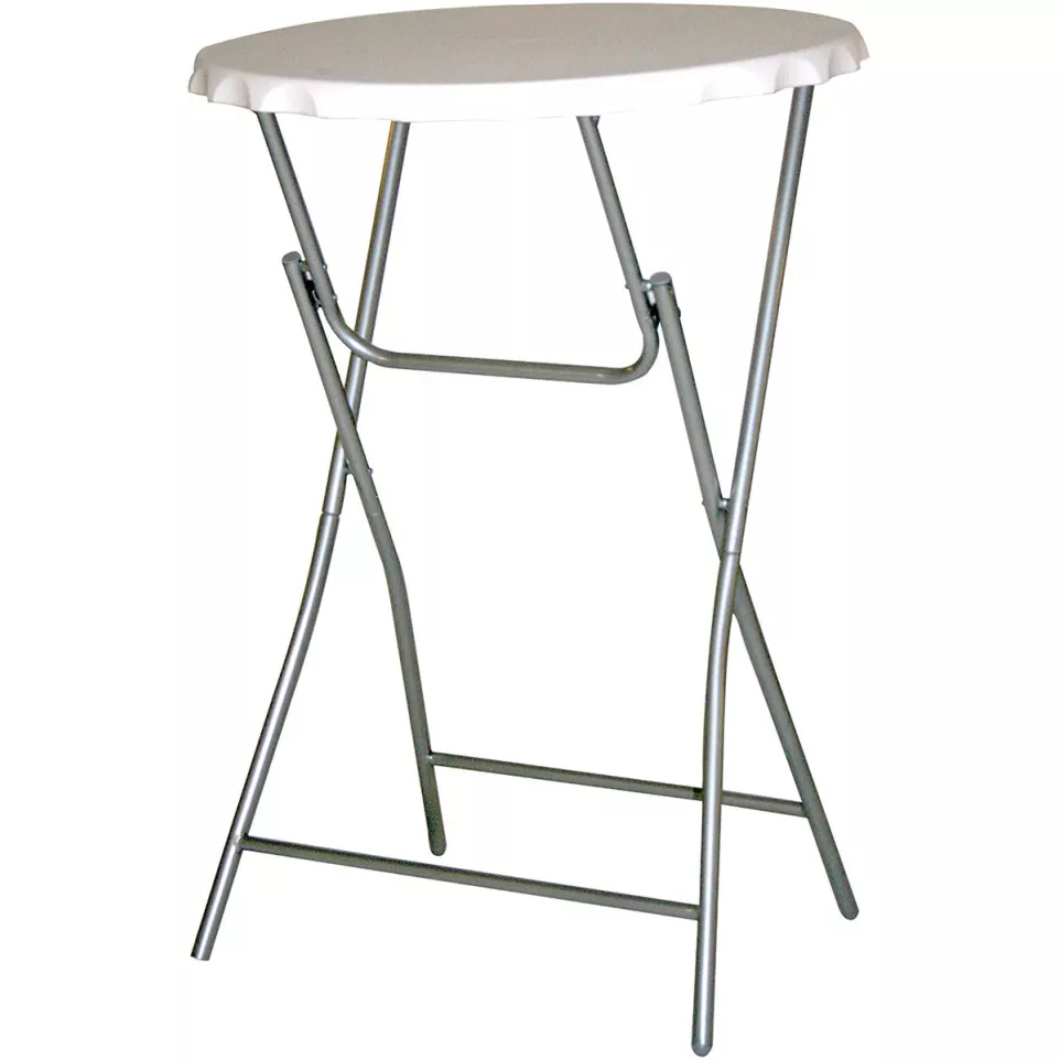V-part table debout, blanc