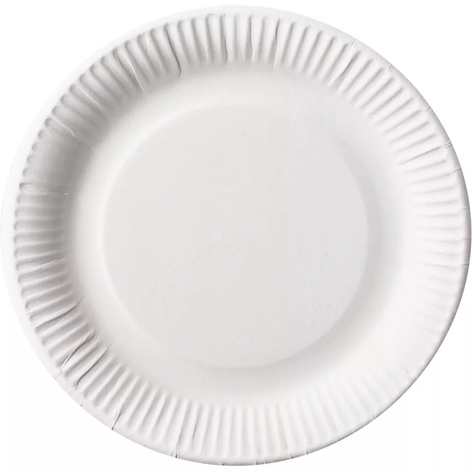 Pure Round White Paper Plates 23 cm...