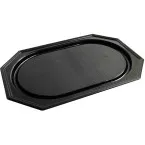 Recycled PET Catering Tray 35 x 25 cm Black Pack of 10