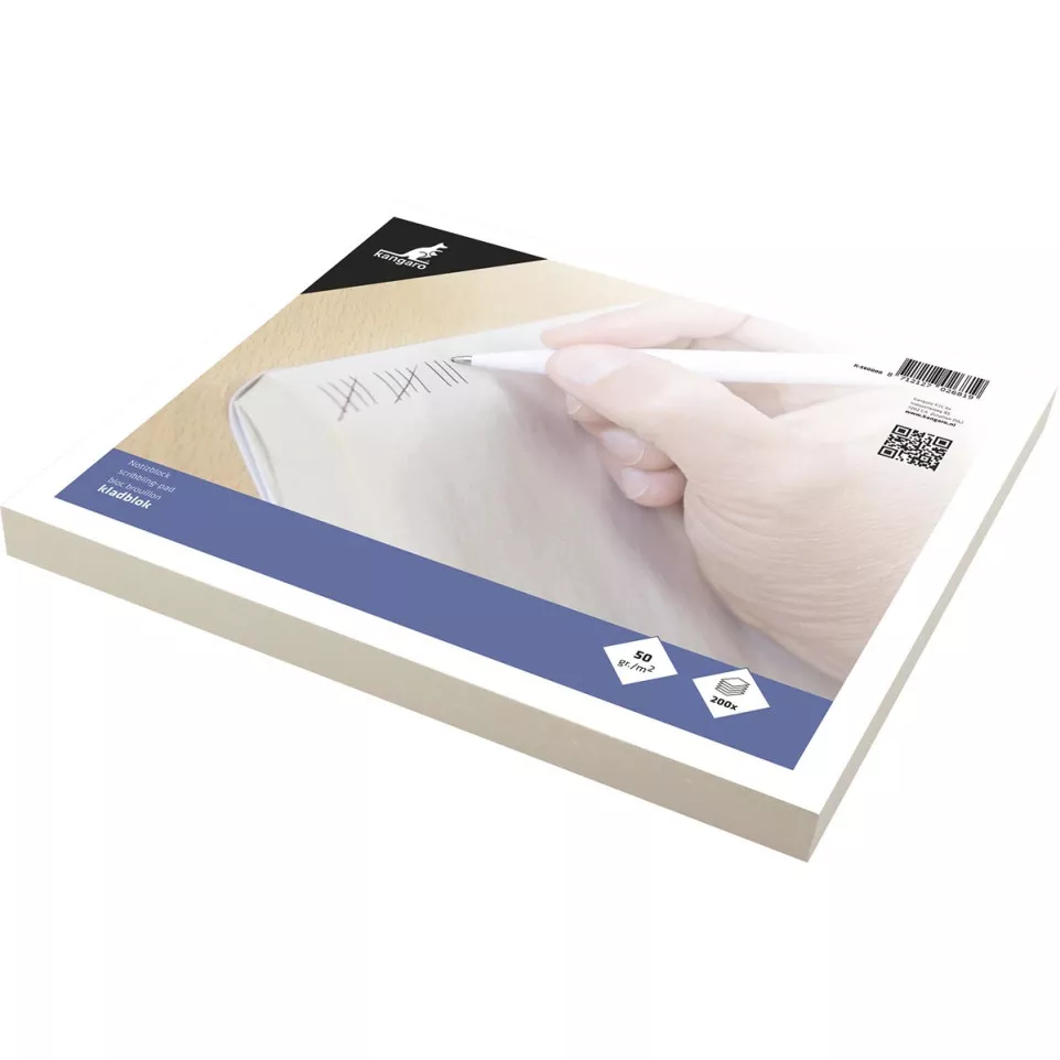 Kangaro Scratch Pad 23 x 19.8 cm Plain