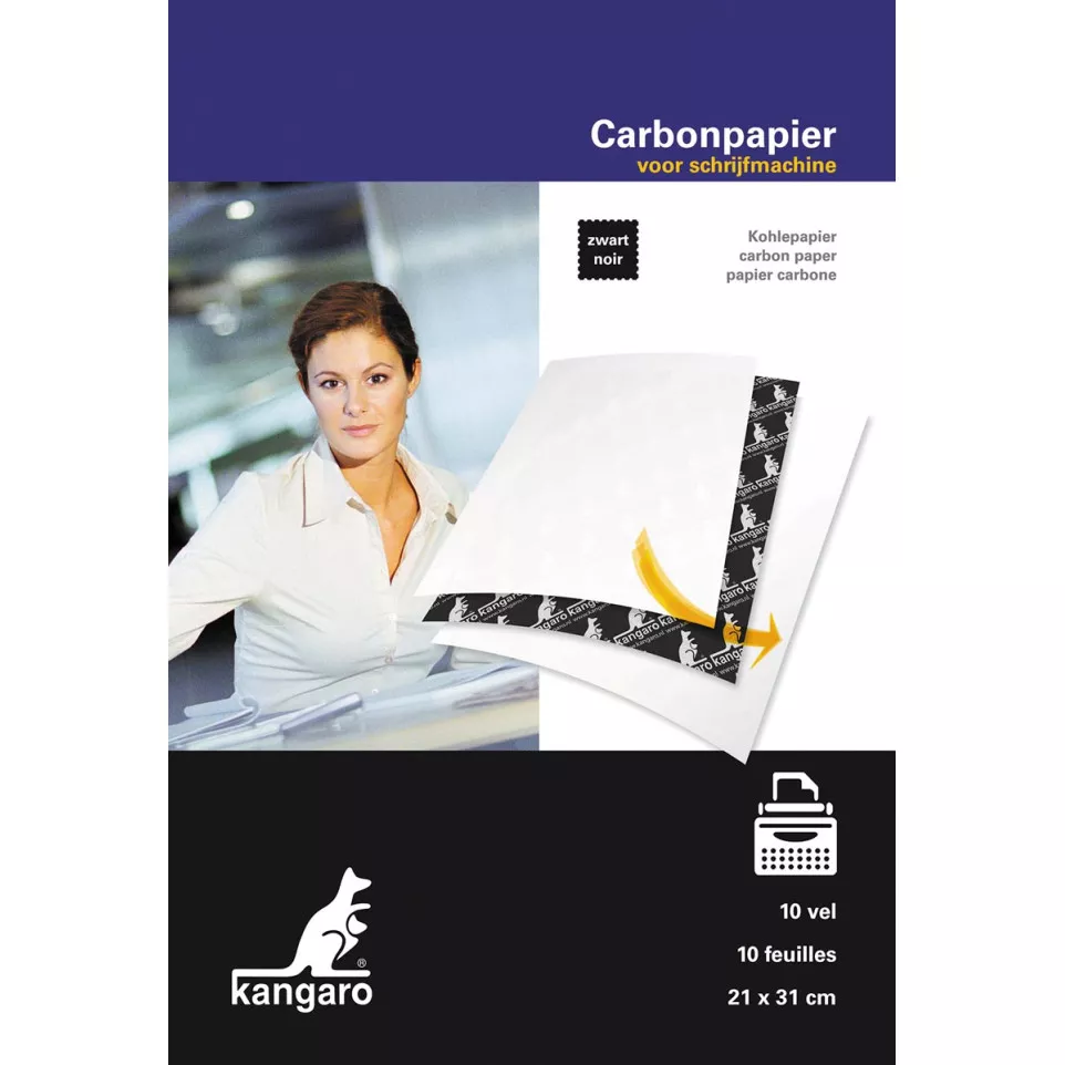 Kangaro Carbon Paper A4 Black Pack of...