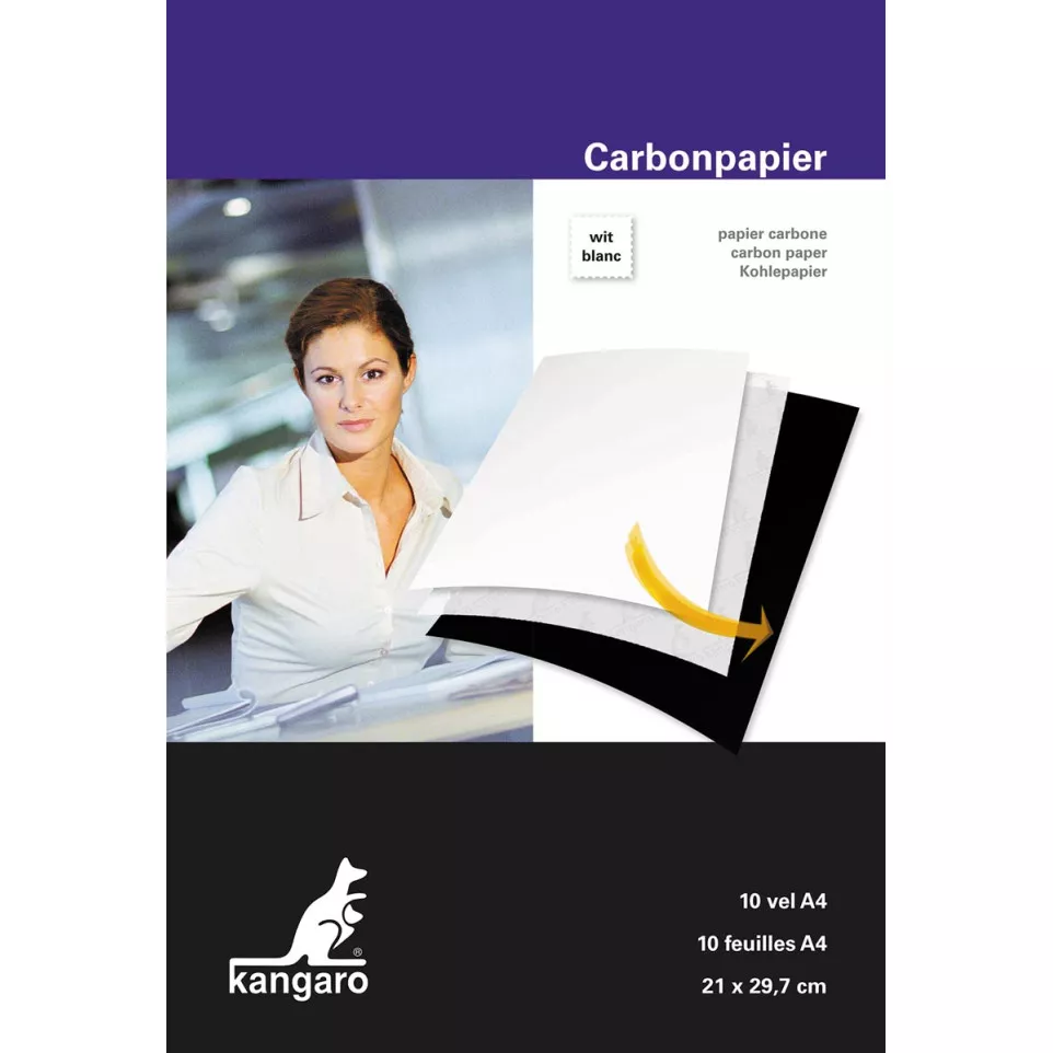 Kangaro Carbon Paper A4 White Pack of...