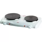 Domo double placque de cuisson, 1000-1500W, blanc