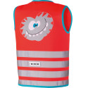 Wowow Crazy Monster Jacket gilet de sécurité, rouge S (enfant)