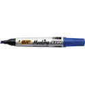 BIC Ecolutions Permanent Marker, Chisel Tip, Blue, Line Width 3.7-5.5 mm