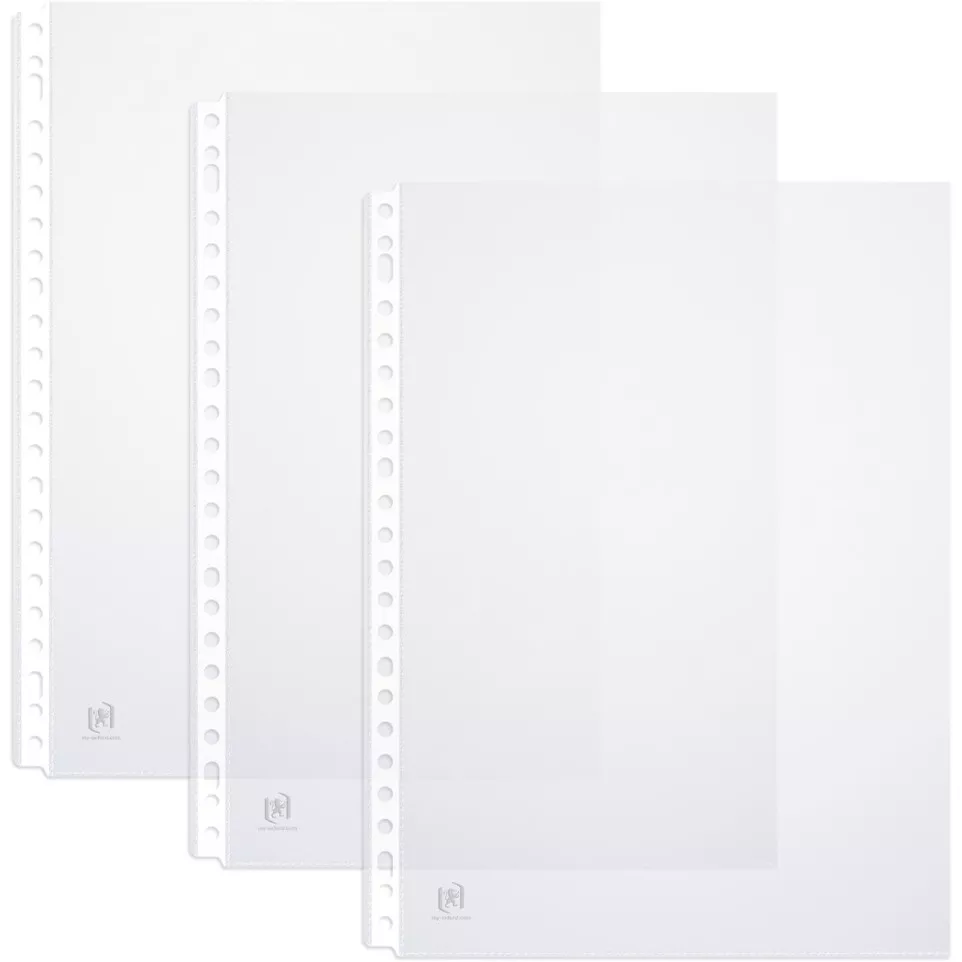 OXFORD Clear A4 Punched Pockets 23...